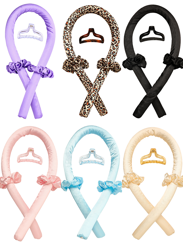 New Design Silk Magic Heatless Curls Ribbon No Heat Soft Rod Headband Magic Hair Curler Set