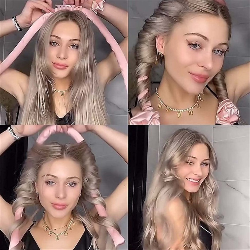 TikTok Hot Selling New Designed Heatless Hair Curls Lazy Hair Curling Rod Women Styling Tool