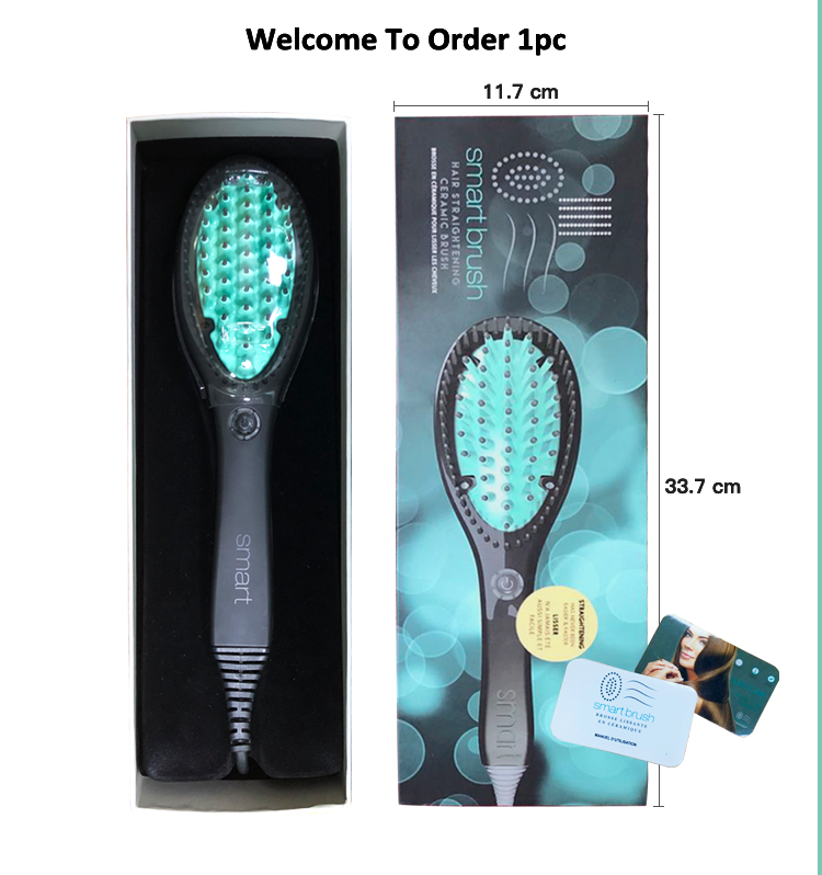 Hot Sales Hair Straightener Electric Brush Ceramic Fast Heating Auto Temperature