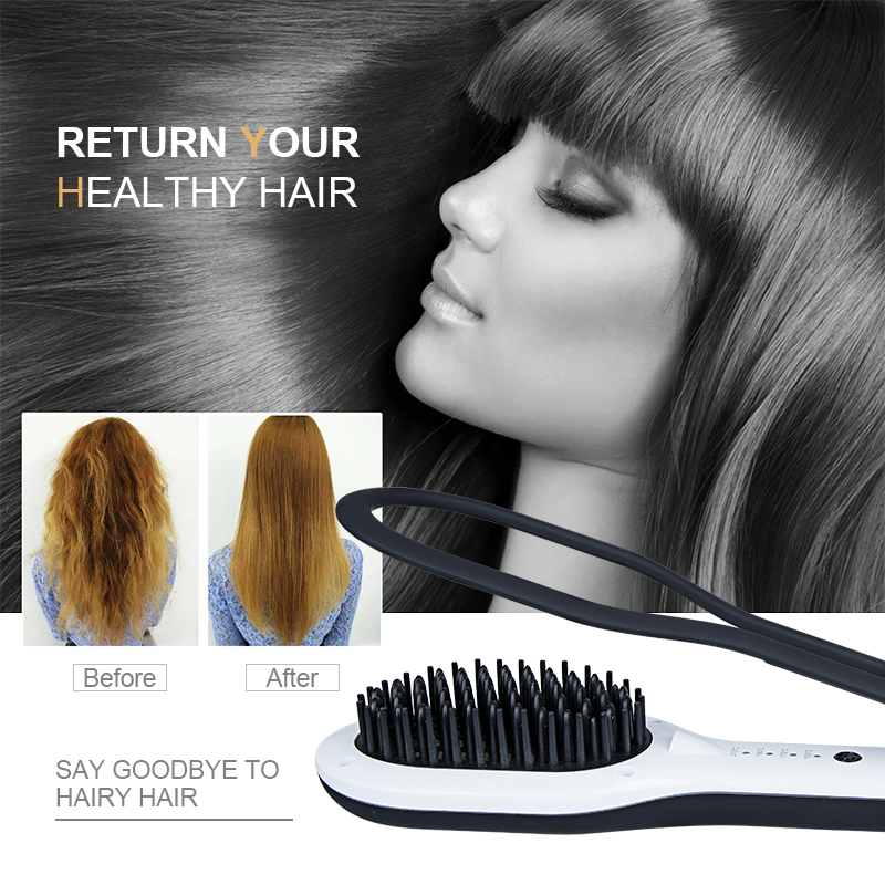 Hair Brush Hair Straightener Professional Hair Dryer Brush Electric Hot Air Straightener and Comb