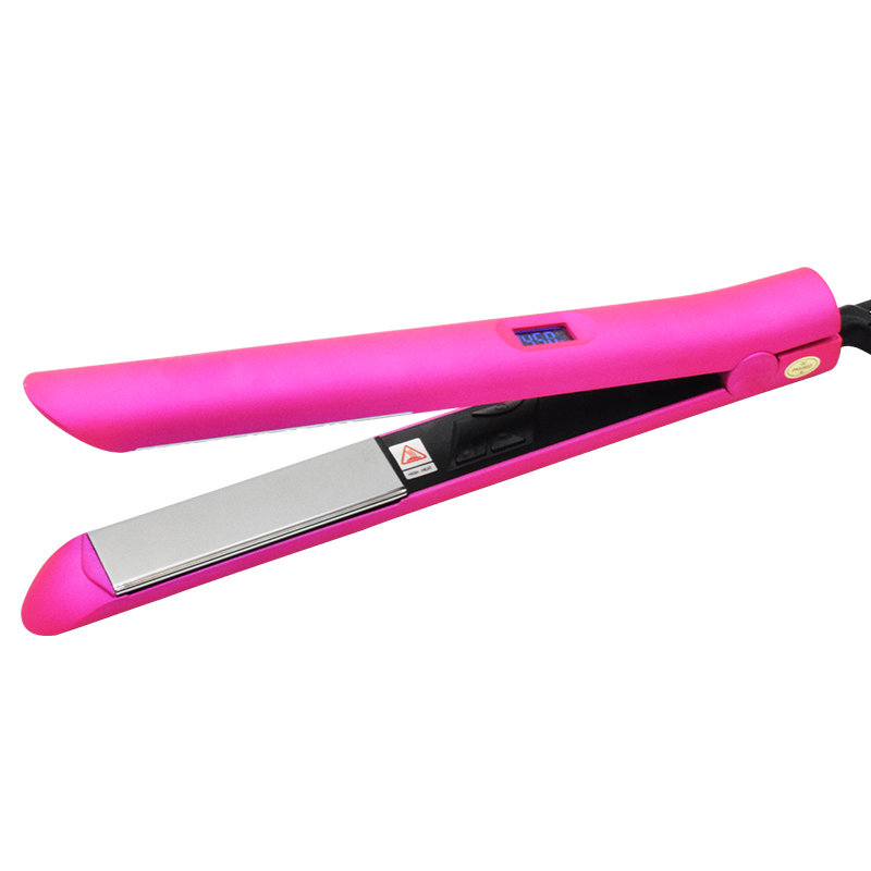 Customized Titanium Mini LED Display Electric Ceramic Hair Straightener