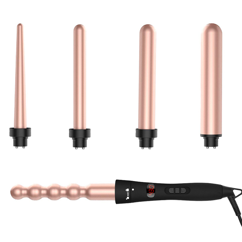 Factory price LCD Hair Curler 49W Customized Color 6 head exchangeable iron set