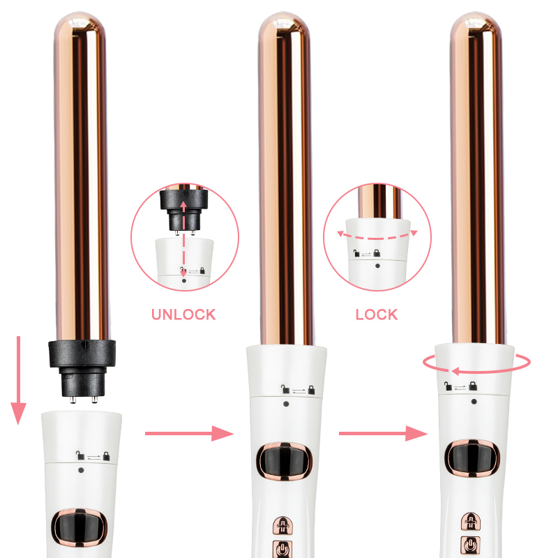 Wholesale Portable Interchangeable 5 In 1 Ceramic Hair Curler Hair Care And Styling Appliances