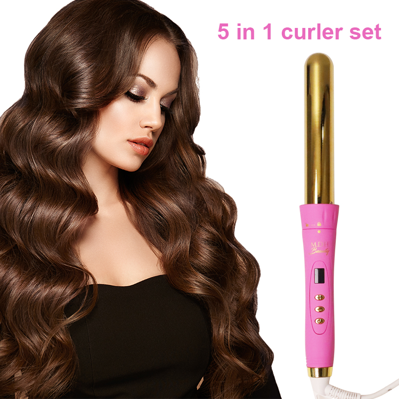 Low Price 450 Degree 5 In 1 Interchangeable Hair Curling Iron Ceramic For Hair Styling Tools