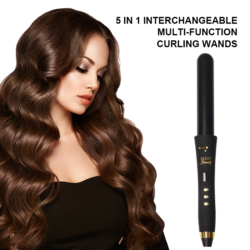 Professional 5 in 1 450 degrees Interchangeable ceramic flat irons set for hair styling tools