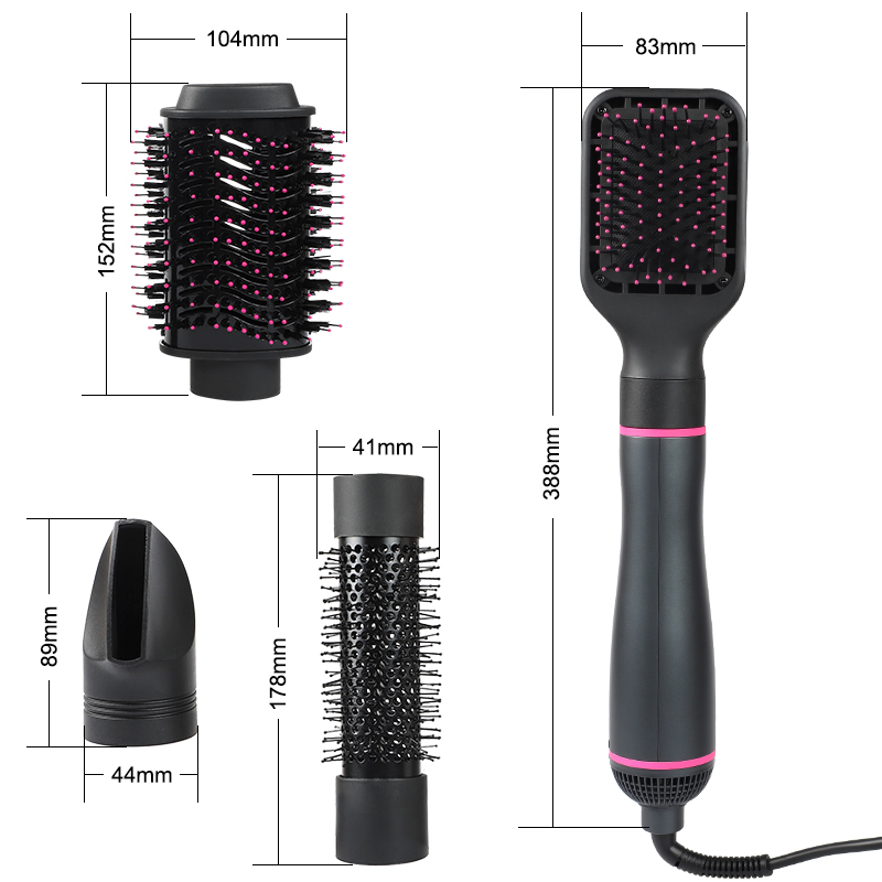 4 in 1 Hair Dryer Brush and Volumizer Detachable Hair Dryer Styler One-Step Hot Air Brush