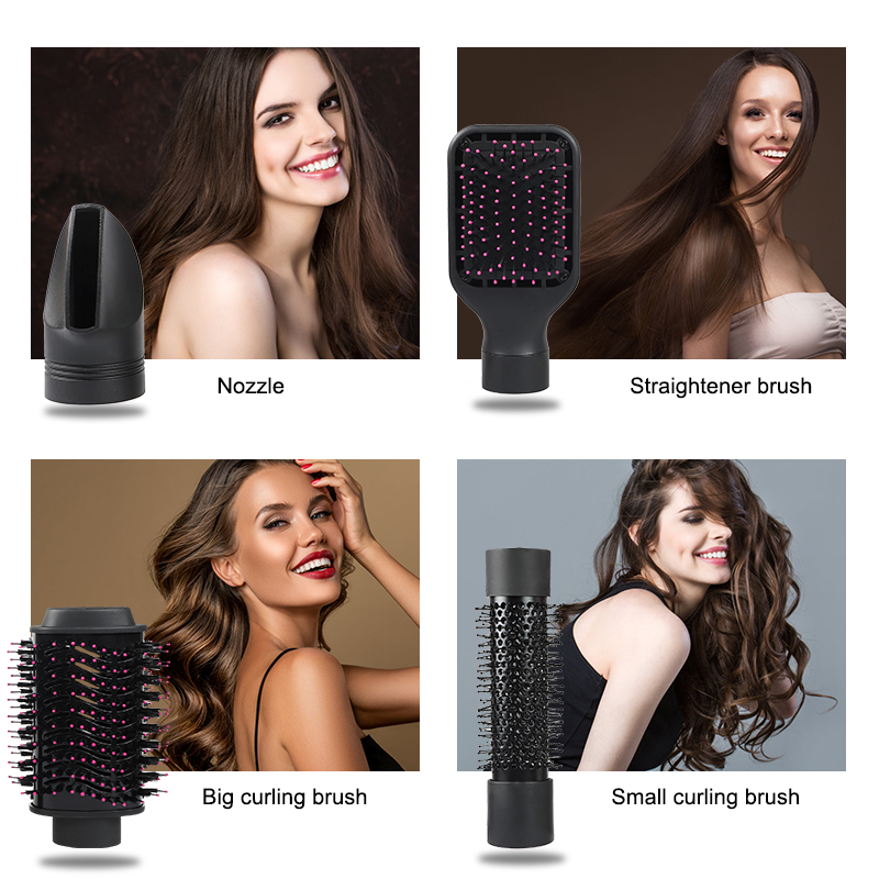 4 in 1 Hair Dryer Brush and Volumizer Detachable Hair Dryer Styler One-Step Hot Air Brush