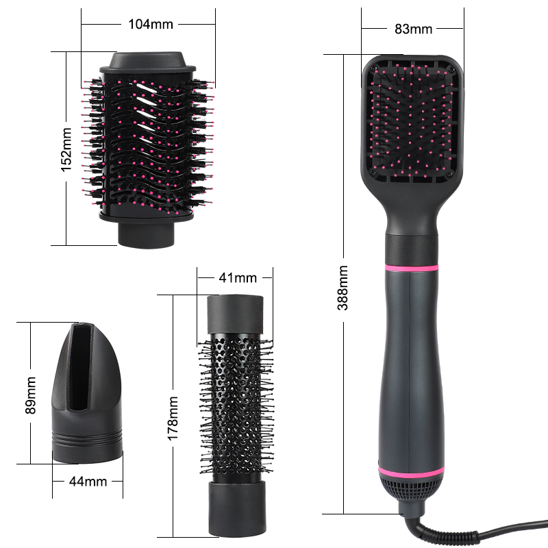 4 in 1 Hot Air Styler Brush Set4 in 1 Hair Dryer Brush and Volumizer Detachable Hair Dryer Styler One-Step Hot Air Brush