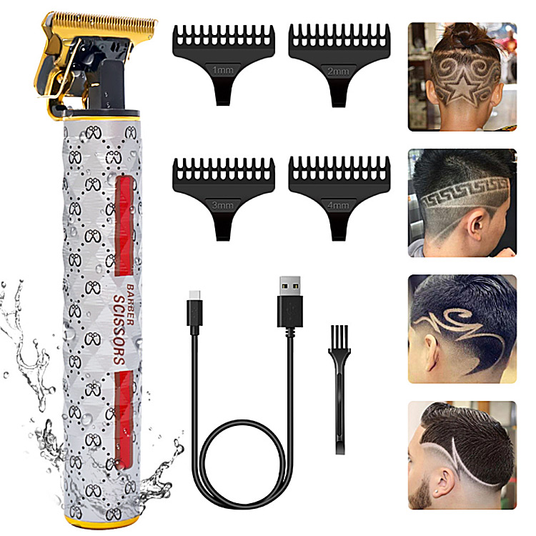 Wholesale Waterproof Hair Cutting Trimmer With Low Noise T Blade Cordless Cut Machine Men