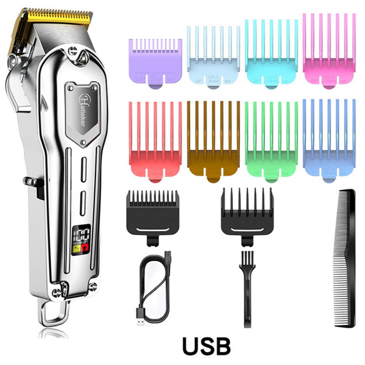Hot sale Hair Trimmer LCD Display cordless hair cutting clipper professional for men
