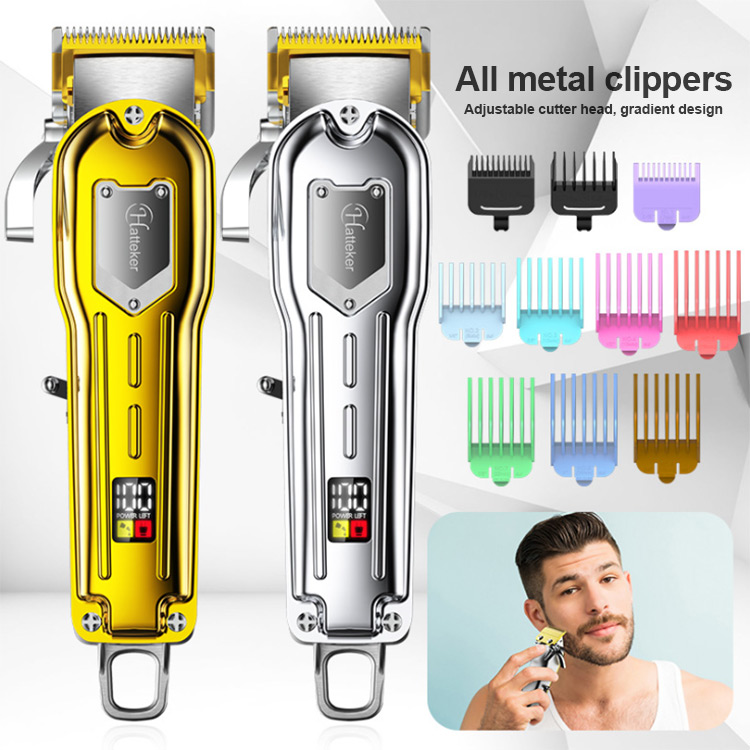 Hot sale Hair Trimmer LCD Display cordless hair cutting clipper professional for men
