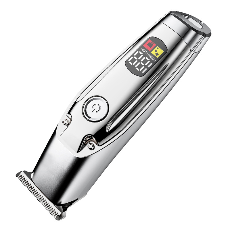 High Quality Lcd Power Display Electric Cordless Hair Trimmer Professional Barber Hair Clipper