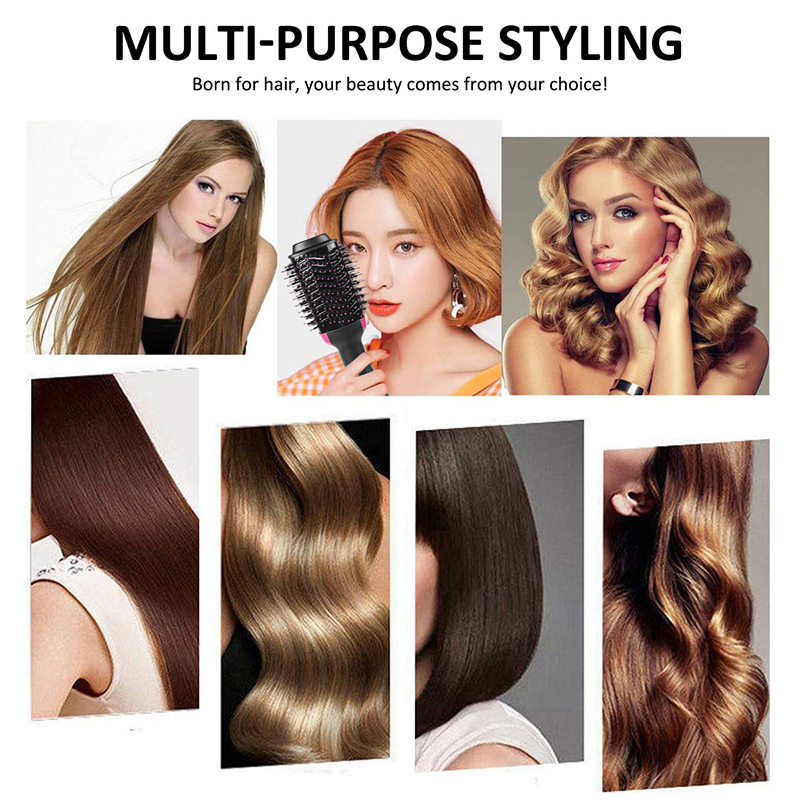 Professional 3 in 1 Styling Hot Air Comb and Straightener Ionic Hair Dryer Comb Brush