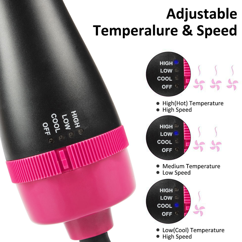 4 in 1 Hair Dryer Brush and Volumizer Detachable Hair Dryer Styler One-Step Hot Air Brush