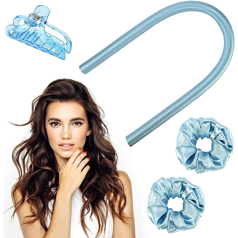 Hot Selling New hair band electricless silk curlers for long hair bed head wave curler heatless hair curlers curling