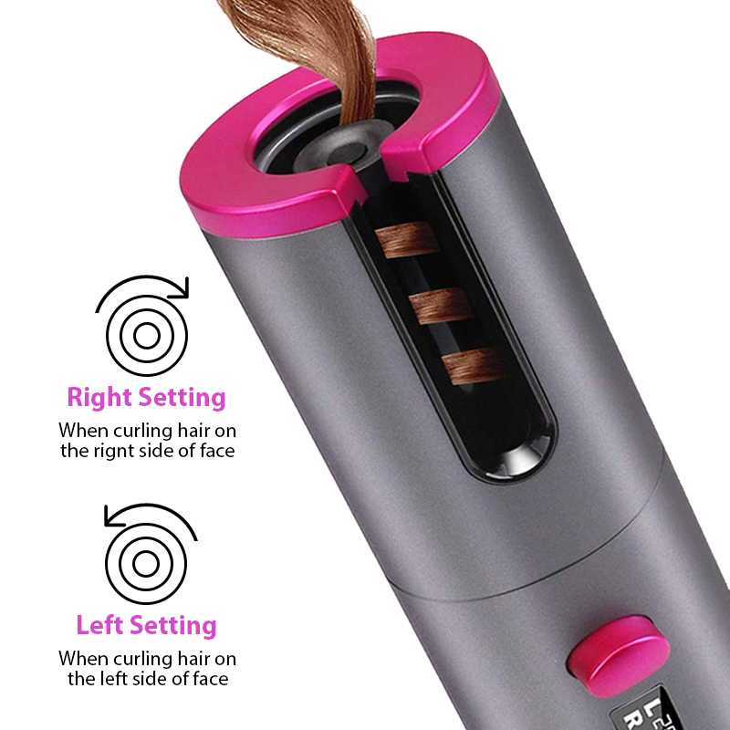 Wholesale 34W Curling iron curls usb powered rechargeable cordless automatic hair curler