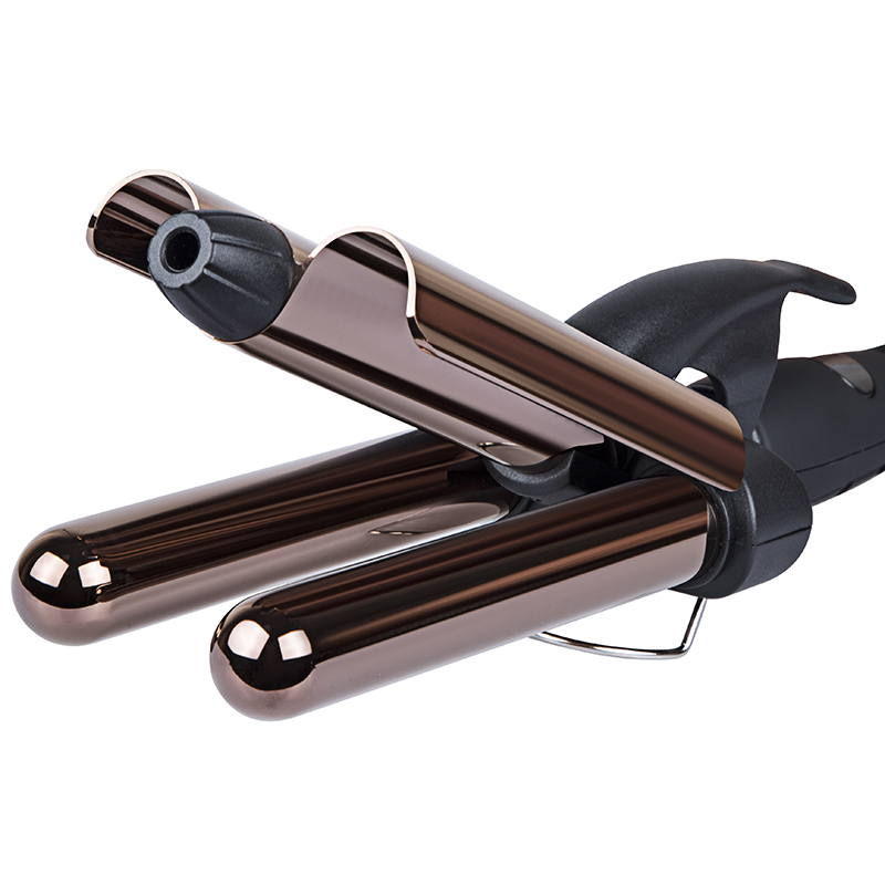 Professional Salon Wavy Hair Styler Hair Crimping Iron Wave Maker 3 Barrels Wave Curling Iron