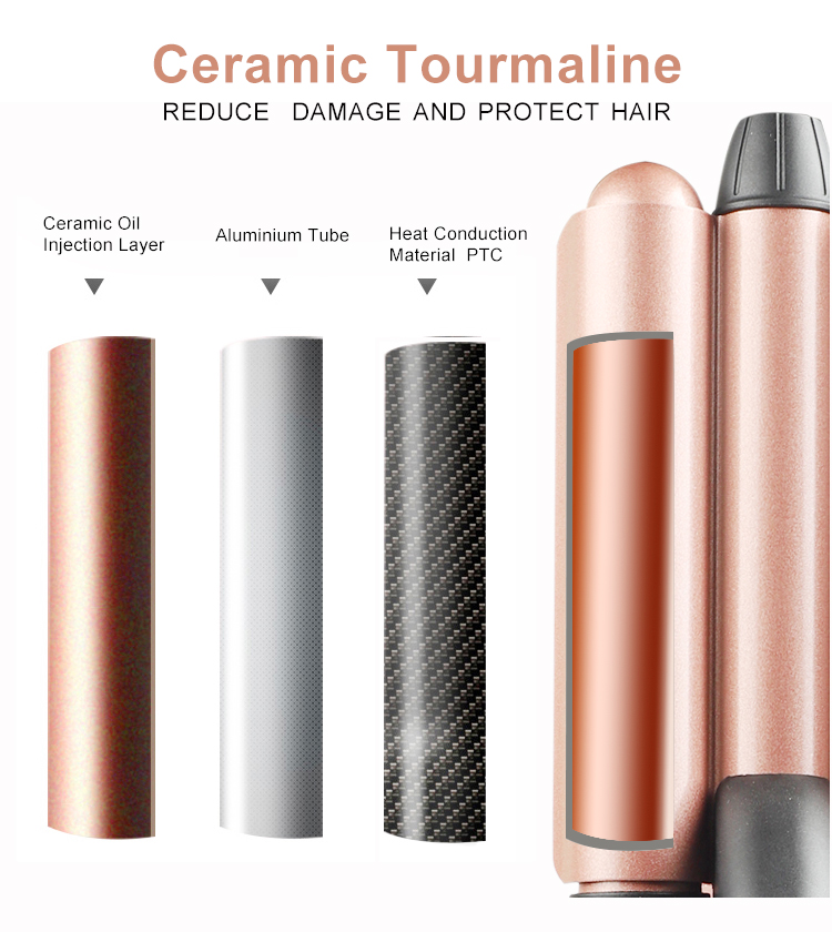 3 barrel mermaid curler emperature Control Electric Hair Curler