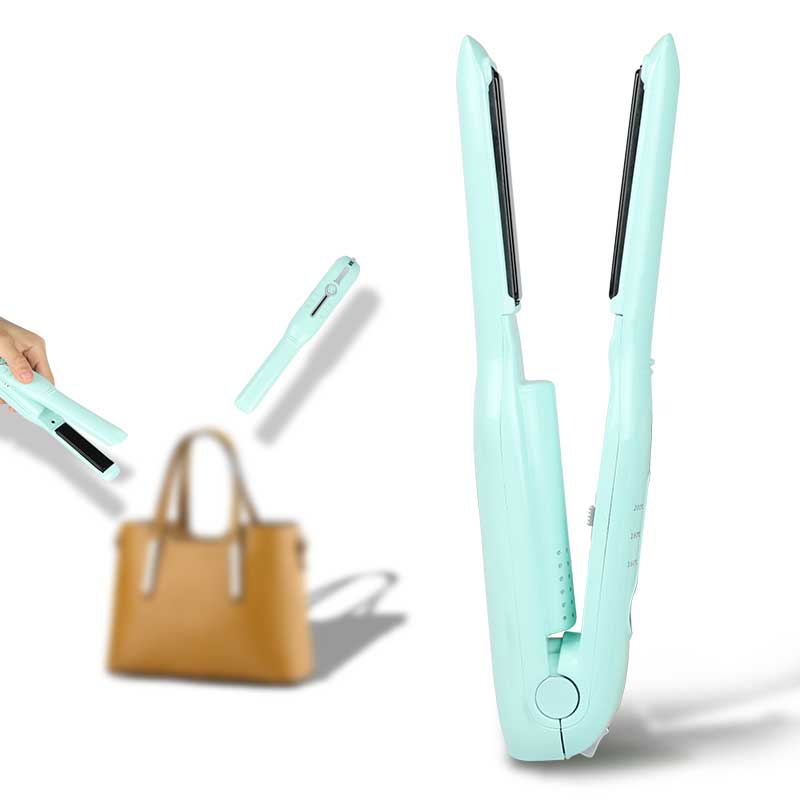 Usb Wireless Cordless Flat Iron Mini Hair Straightener Iron And Curler