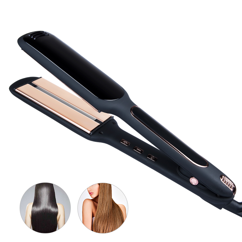 Supplier direct sales custom best 2 in 1 360 degree ceramic hair straightener flat iron