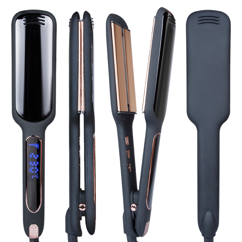 Supplier direct sales custom best 2 in 1 360 degree ceramic hair straightener flat iron