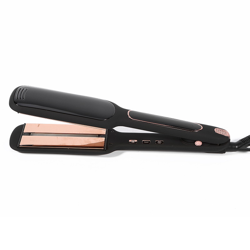 Portable Magic Dryer Wide Plate 450 Degree Adjustable Temperature Flat Iron Hair Straightener