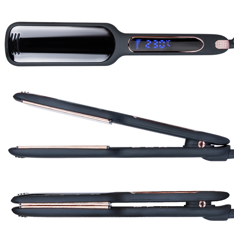 2 inch Infrared Flat Iron Hair Straightener Wide Plate LED Display Hair Straightener Infrared For Salon House Hotel
