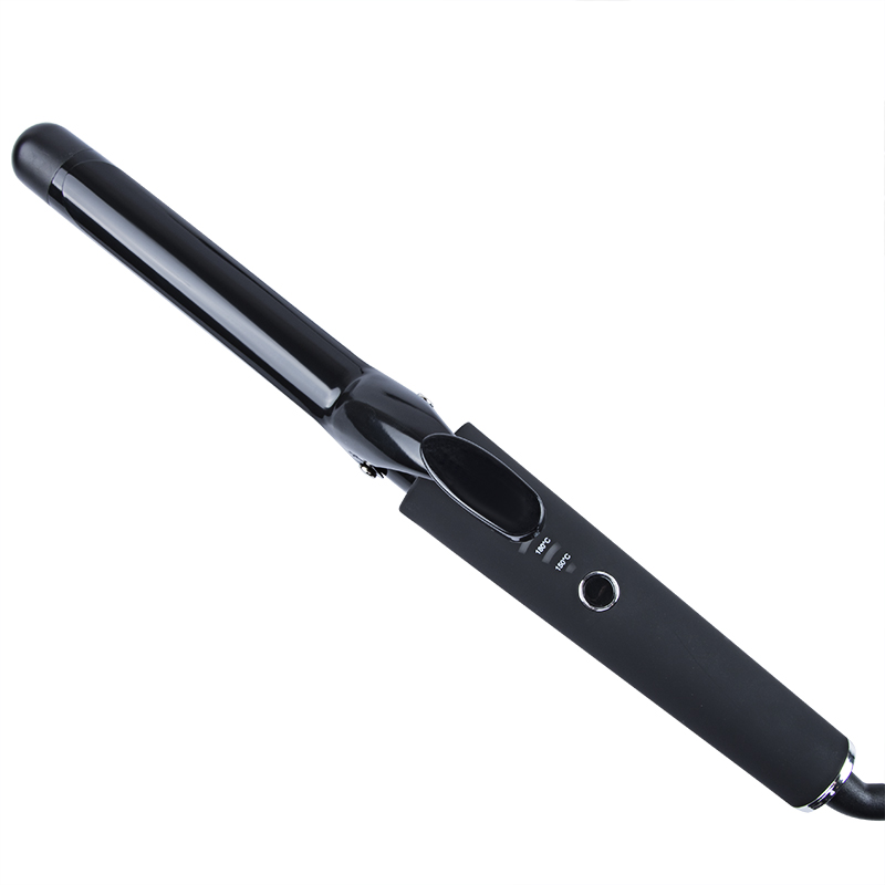 Hair Curler 1 Inch Ceramic Tourmaline Barrel With Clip For Private Logo crimping iron