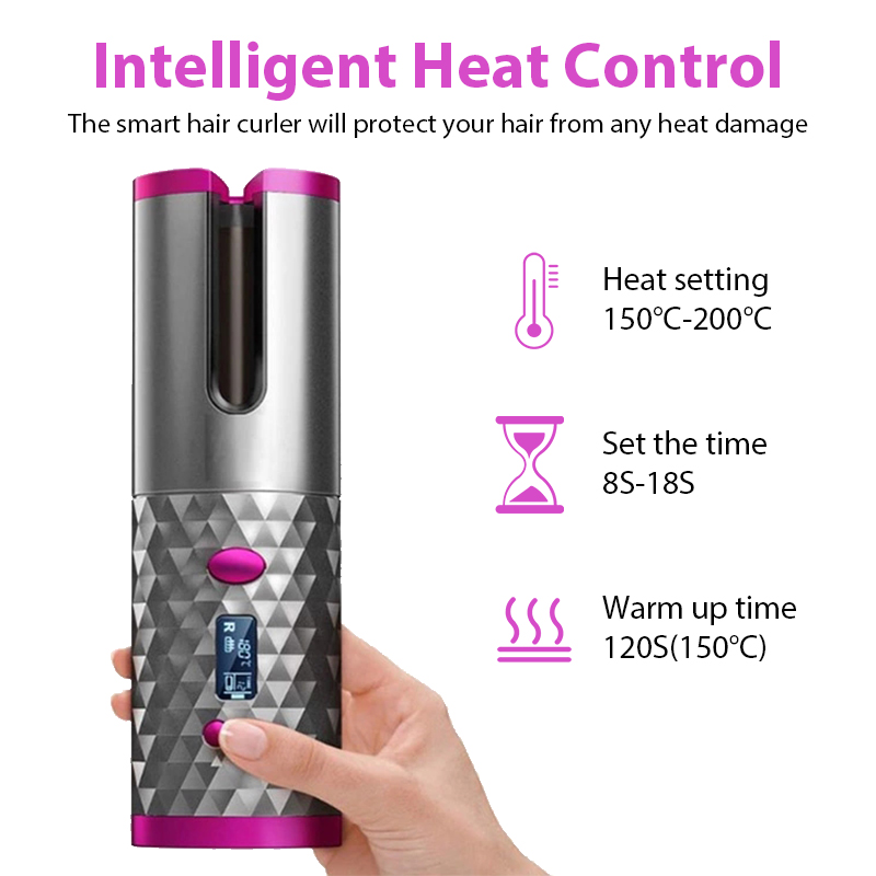 Hot Sale Wireless curling iron Automatic Portable Rotating Hair Curler Waver 1 buyer