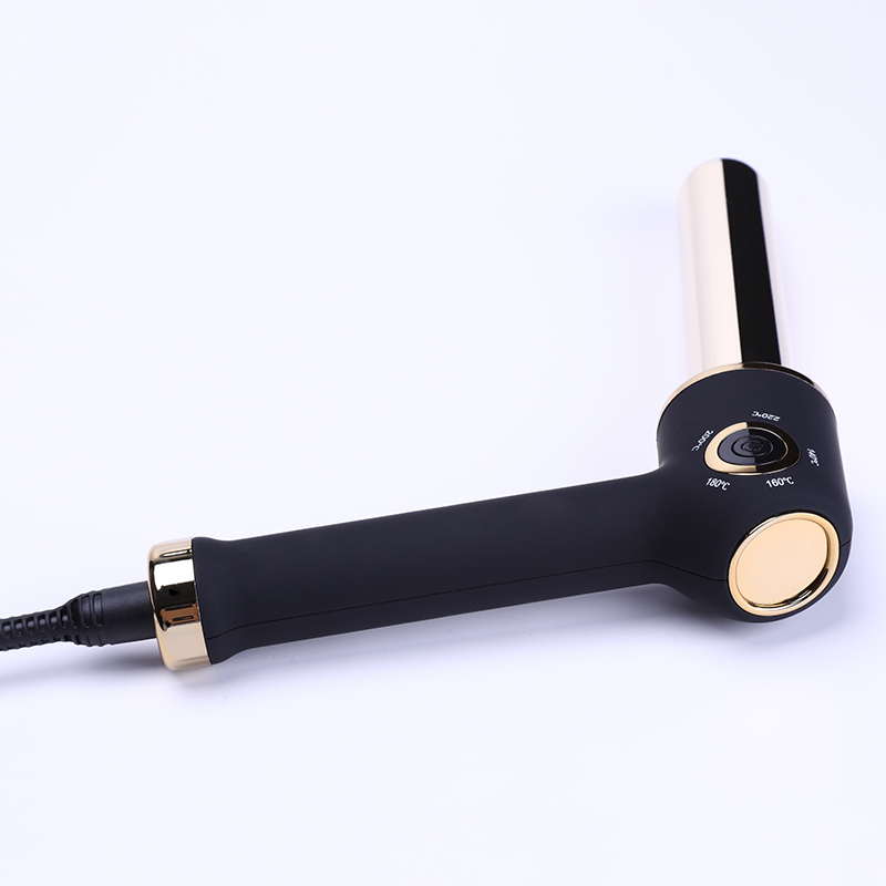24k Gold INNOVATIVE ERGONOMIC DESIGN CURLBAR Easier Curling