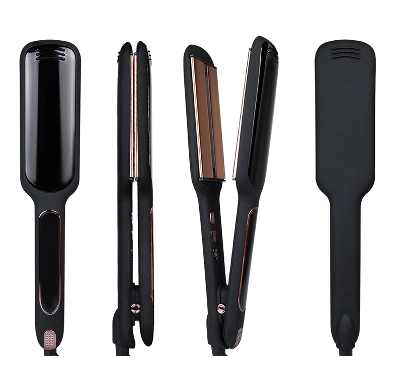 Professional customize wide plate flat iron infrared hair straightener