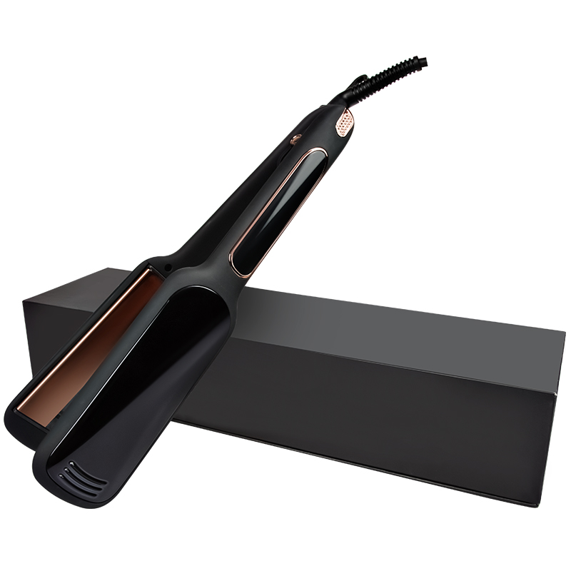 Professional customize wide plate flat iron infrared hair straightener