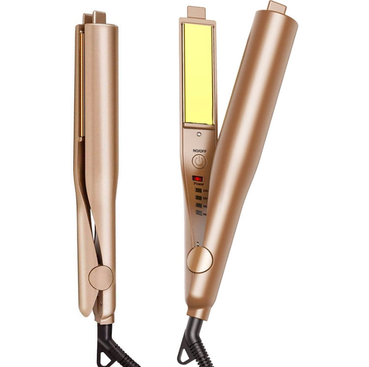 Wholesale magic Ceramic 2 in1 Ceramic hair straightener & hair curler