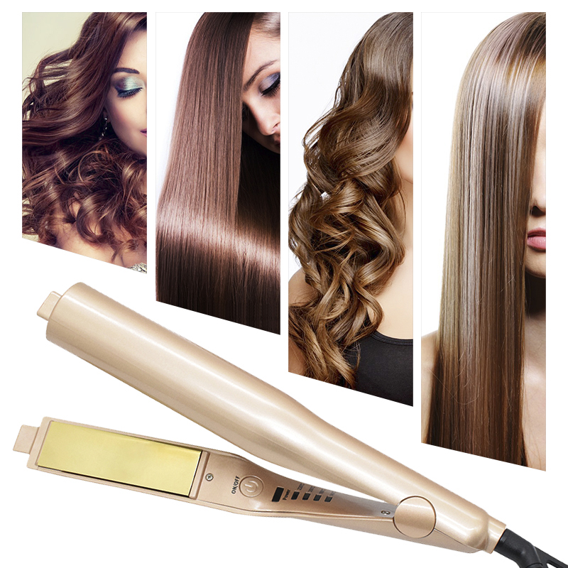 Wholesale magic Ceramic 2 in1 Ceramic hair straightener & hair curler