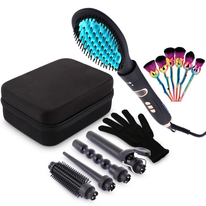 Wholesale hot selling 5 in1 interchangeable Ceramic hair curler