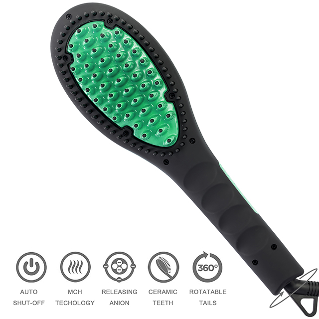 High-end electric PTC heating Ceramic hair straightener brush