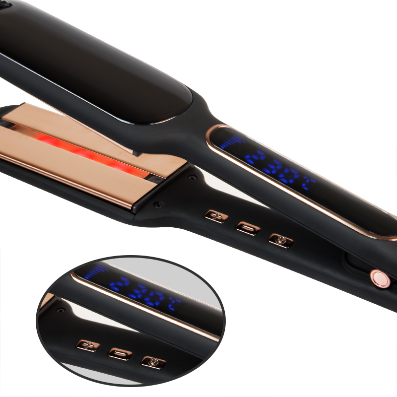 Customize hot selling trendy Aluminum infrared flat iron hair straightener