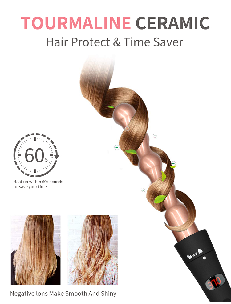 wholesale 6 in 1 interchangeable hair curler iron