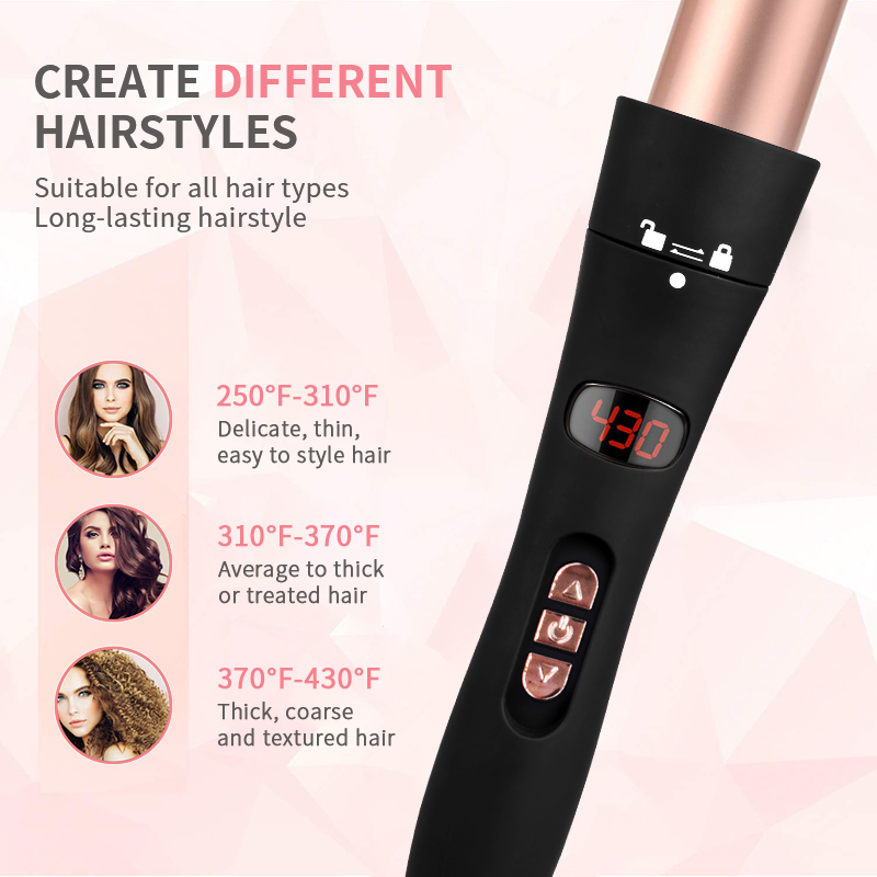 wholesale 6 in 1 interchangeable hair curler iron