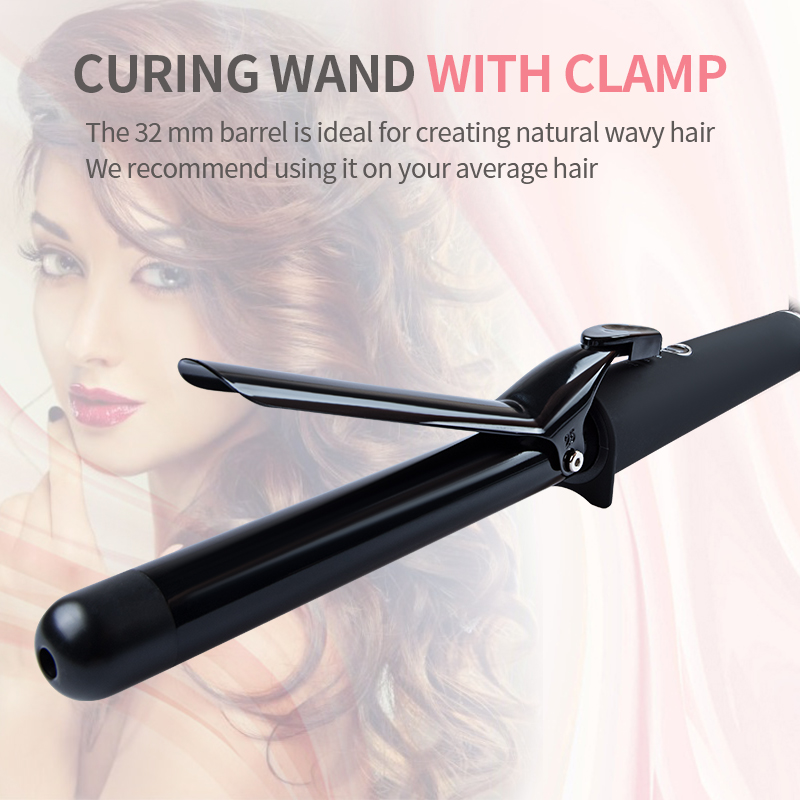 Hair curler with clip