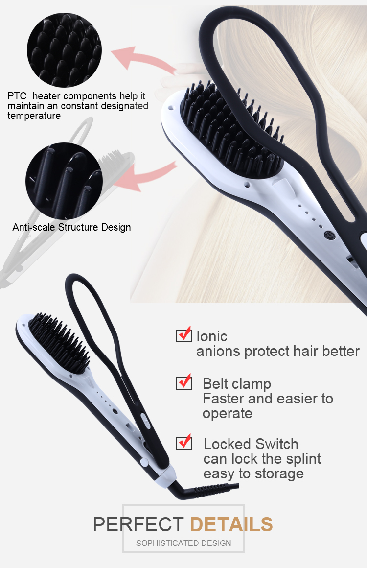 Hot selling fashion Ceramia straight hair brush