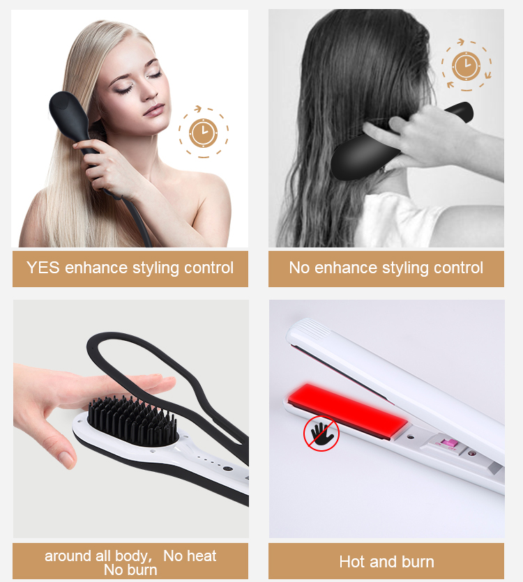 Hot selling fashion Ceramia straight hair brush