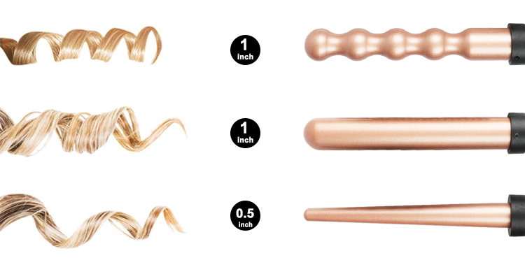 wholesale 5 in 1 interchangeable hair curler hair brush set