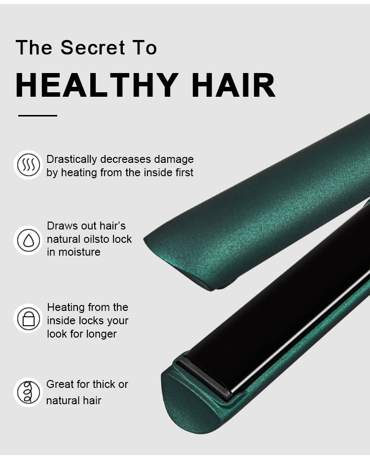 New design Ceramic PTC heater LED display flat iron hair straightener