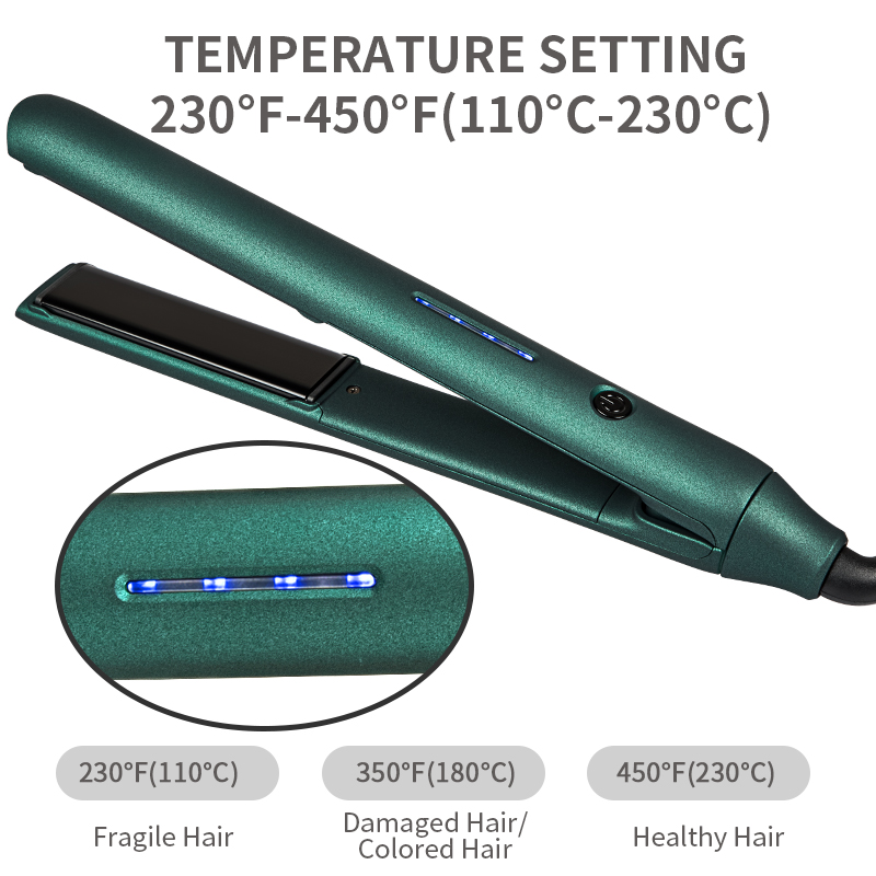 New design Ceramic PTC heater LED display flat iron hair straightener