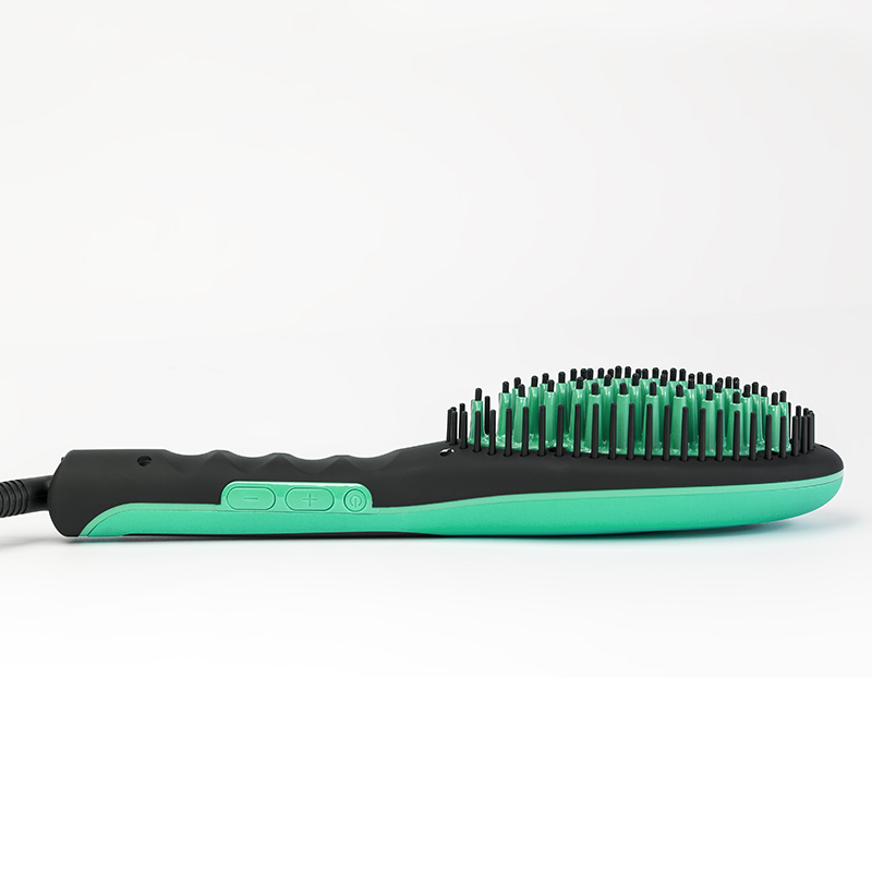Hot selling fashion mini LCD display Electric Ceramic hair brush