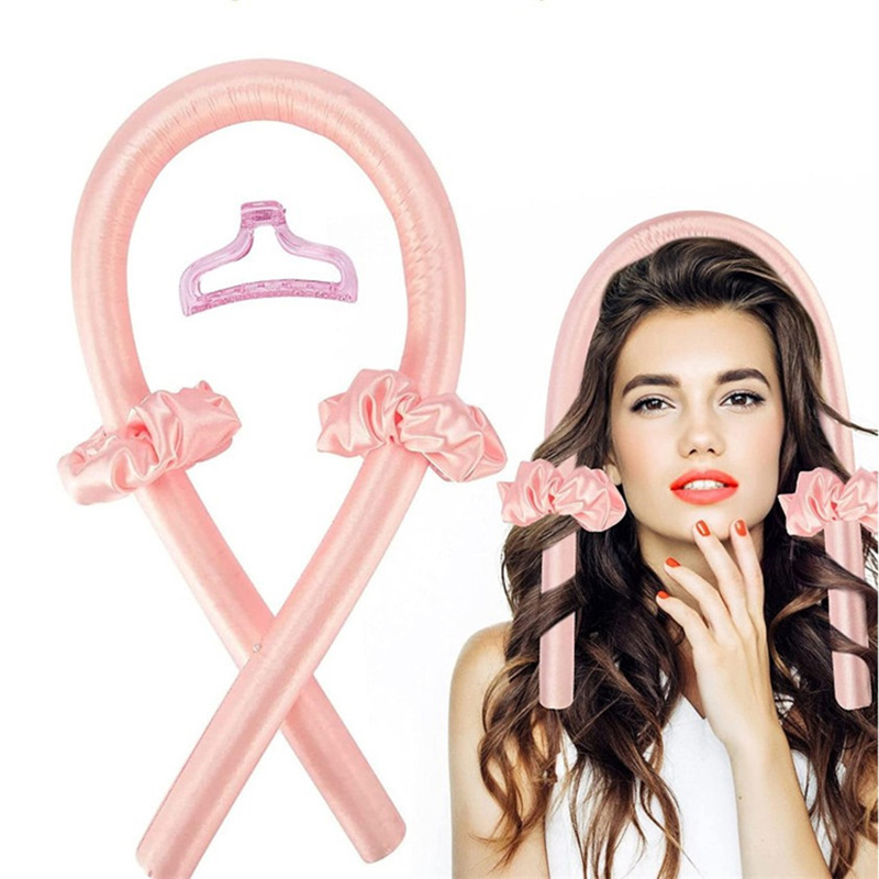 Hot Selling New hair band electricless silk curlers for long hair bed head wave curler heatless hair curlers curling